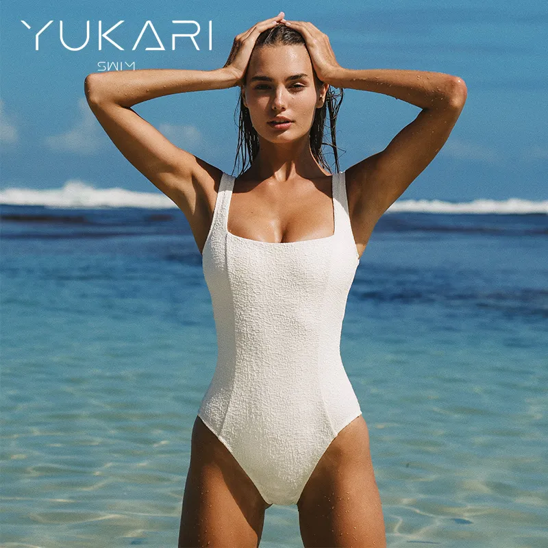 YUKARI SWIM One piece Swimsuit Women's White-1