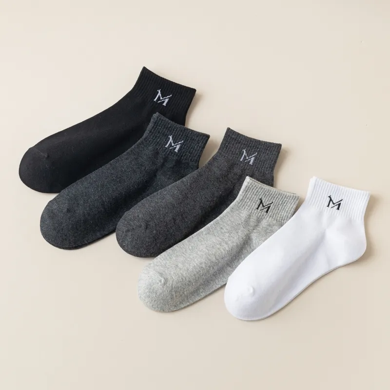 Master Mid Calf Socks Men's Shopping Bag 5 Pack-21