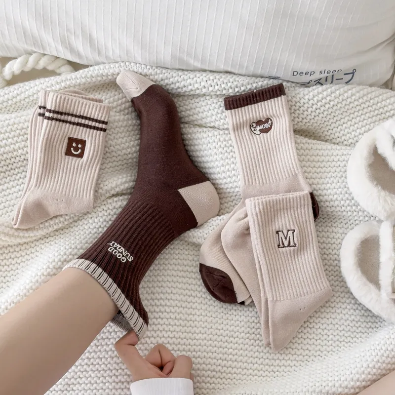 Master Mid Calf Socks Women's Shopping Bag 5 Pack-6