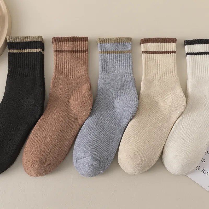 Master Mid Calf Socks Women's Shopping Bag 5 Pack-36