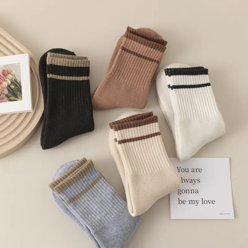 Master Mid Calf Socks Women's Shopping Bag 5 Pack-28