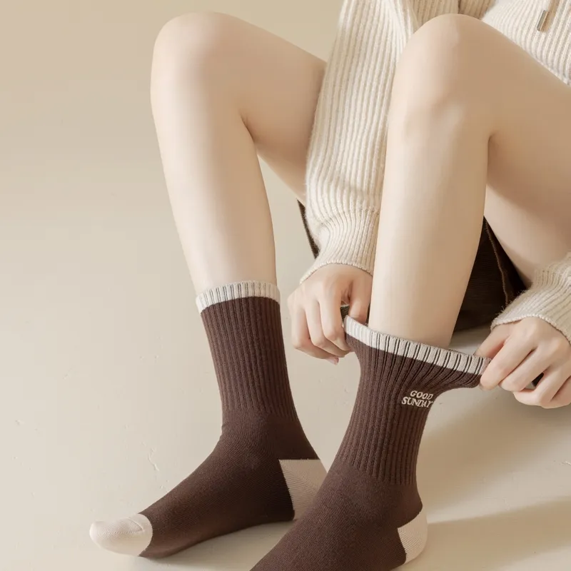 Master Mid Calf Socks Women's Shopping Bag 5 Pack-7