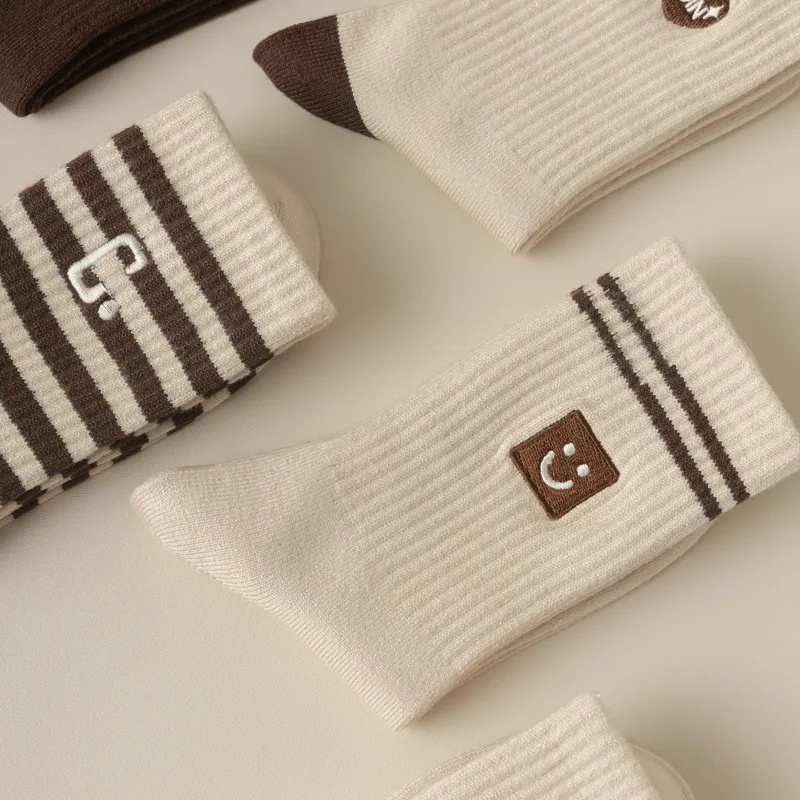 Master Mid Calf Socks Women's Shopping Bag 5 Pack-28
