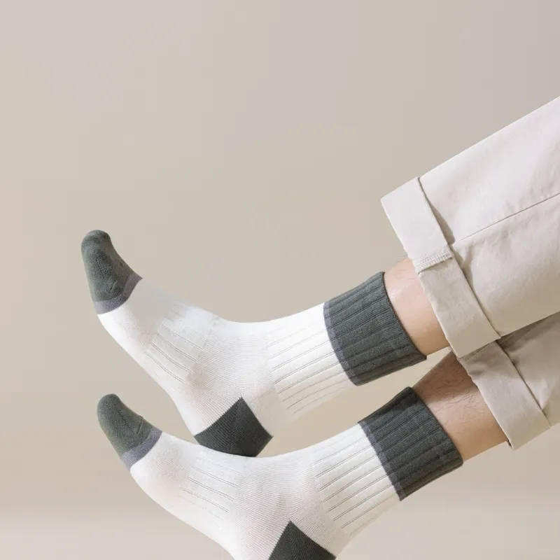 Master Mid Calf Socks Men's Shopping Bag 5 Pack-39