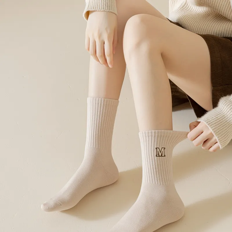 Master Mid Calf Socks Women's Shopping Bag 5 Pack-11