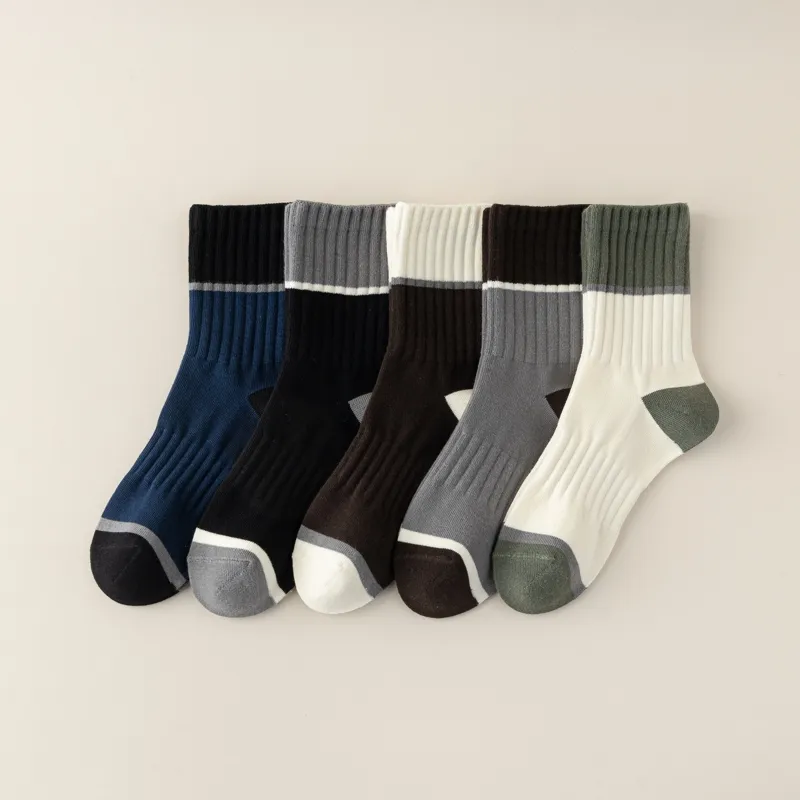 Master Mid Calf Socks Men's Shopping Bag 5 Pack-36