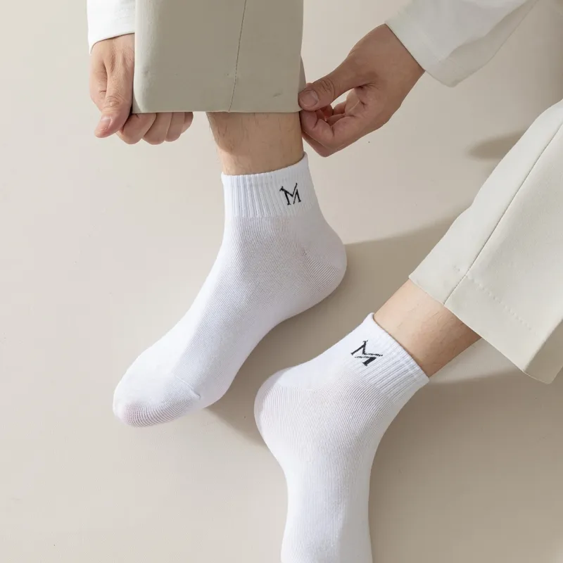 Master Mid Calf Socks Men's Shopping Bag 5 Pack-24