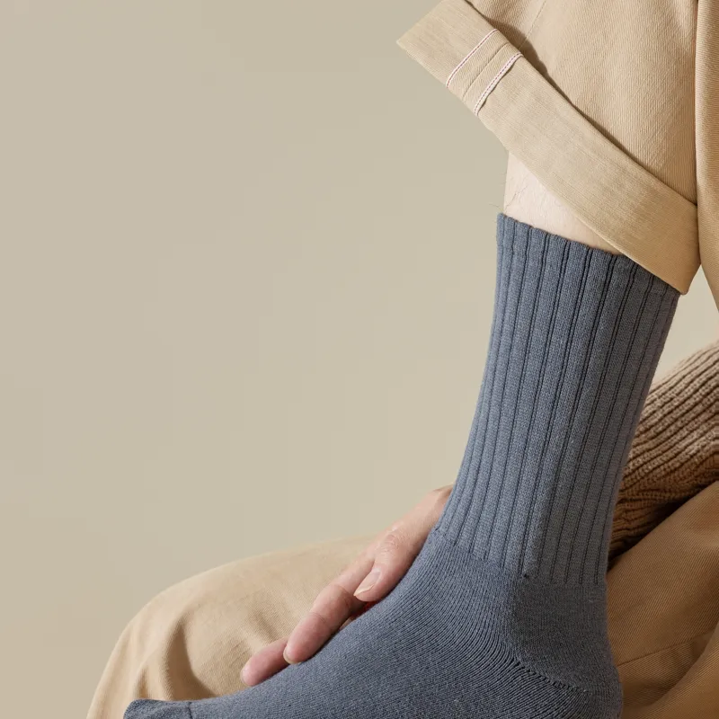 Master Mid Calf Socks Men's Shopping Bag 5 Pack-17