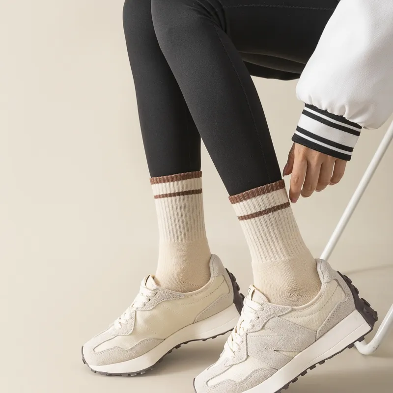 Master Mid Calf Socks Women's Shopping Bag 5 Pack-22
