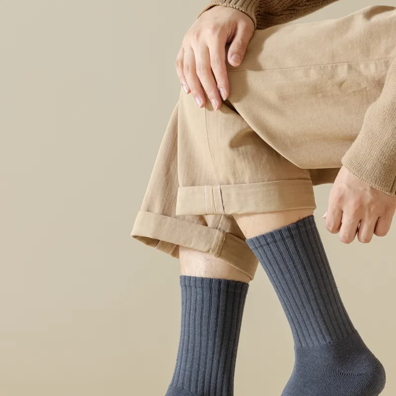 Master Mid Calf Socks Men's Shopping Bag 5 Pack-12