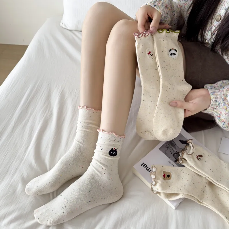 Master Mid Calf Socks Women's Shopping Bag 5 Pack-3