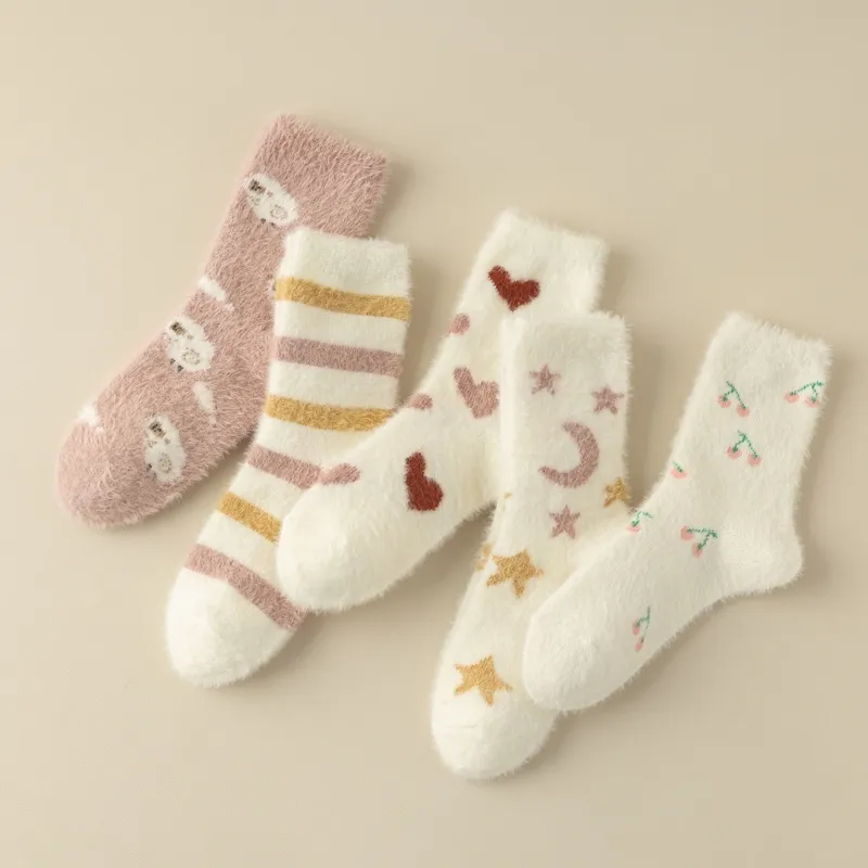 Master Mid Calf Socks Women's Shopping Bag 5 Pack-8