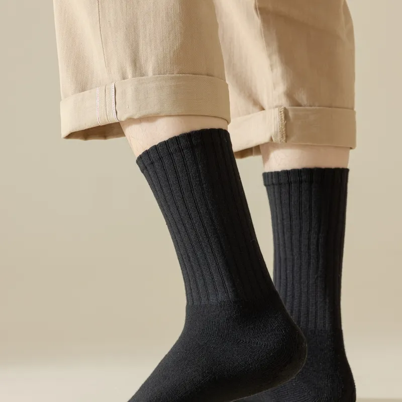 Master Mid Calf Socks Men's Shopping Bag 5 Pack-26