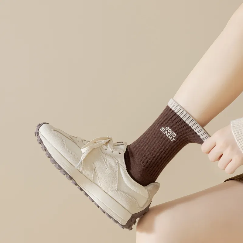Master Mid Calf Socks Women's Shopping Bag 5 Pack-12
