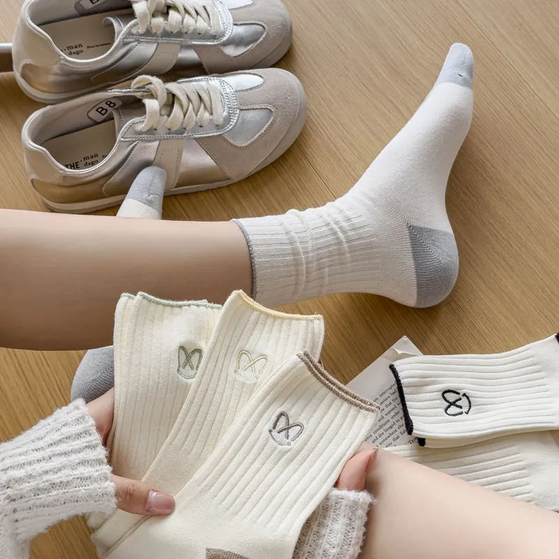 Master Mid Calf Socks Women's Shopping Bag 5 Pack-12