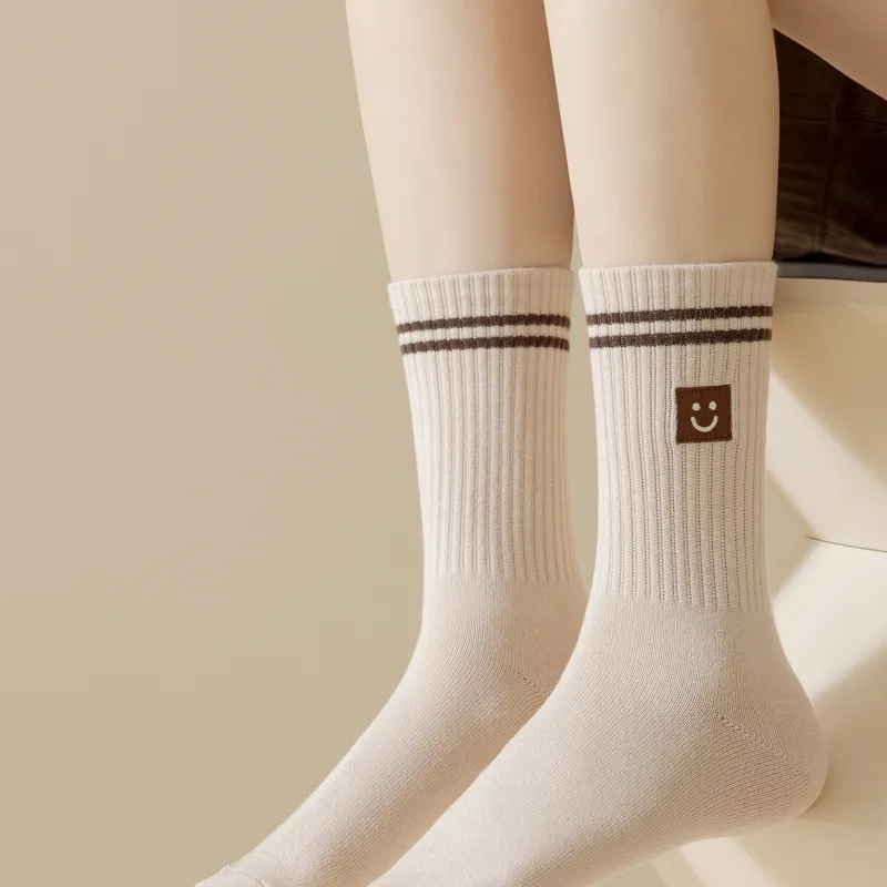 Master Mid Calf Socks Women's Shopping Bag 5 Pack-22