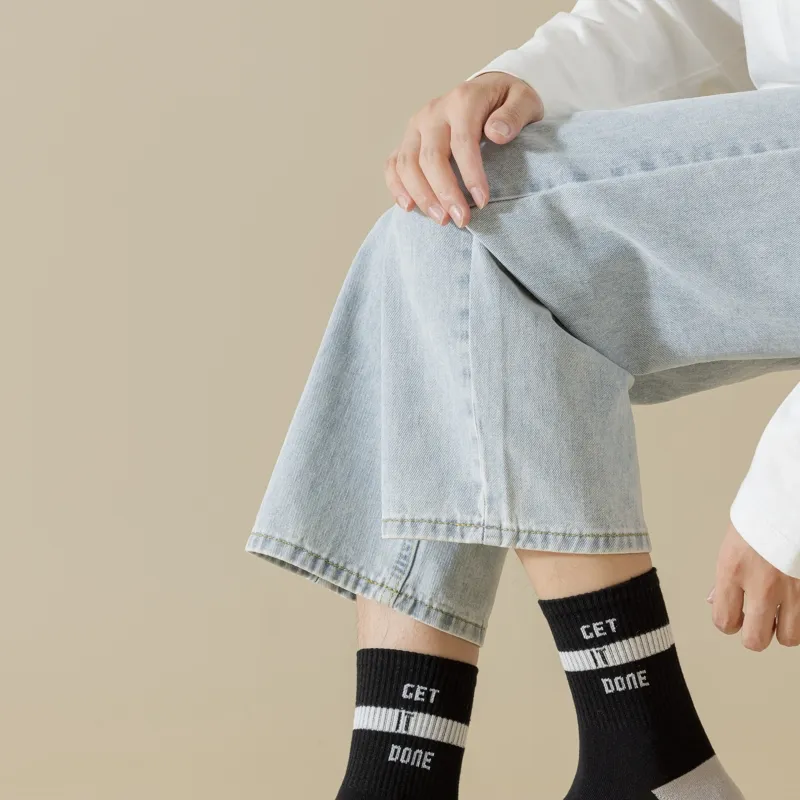 Master Mid Calf Socks Men's Box 5 Pack-23