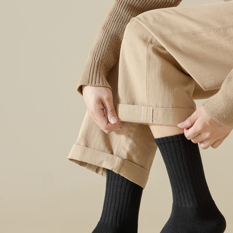 Master Mid Calf Socks Men's Shopping Bag 5 Pack-27