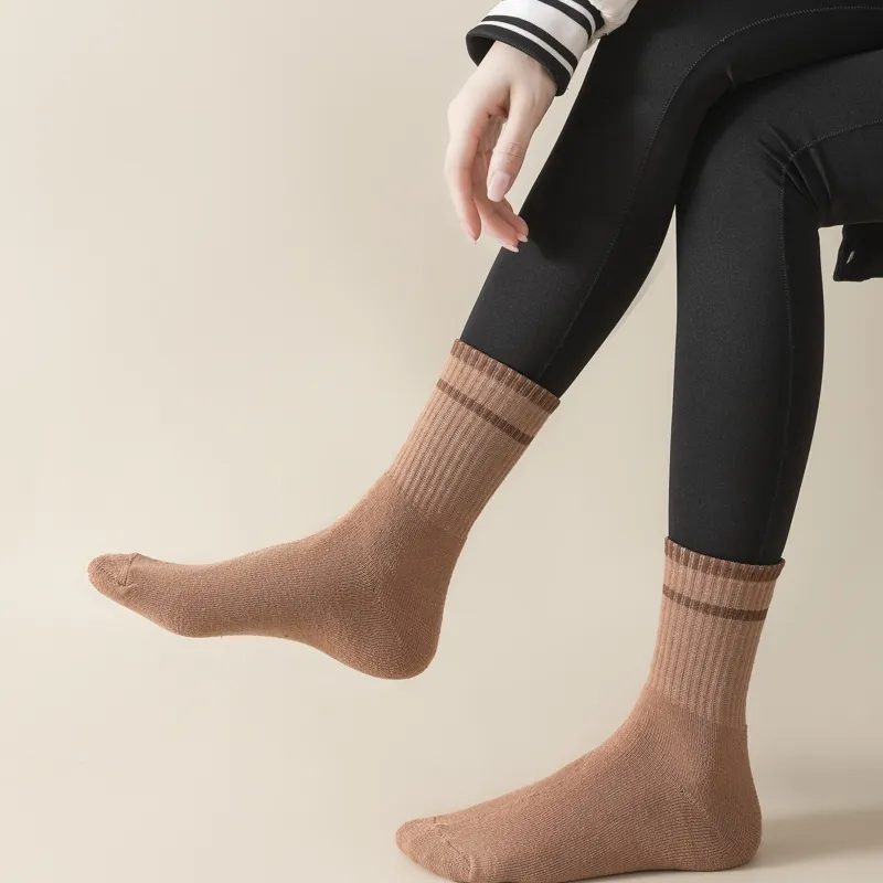 Master Mid Calf Socks Women's Shopping Bag 5 Pack-35