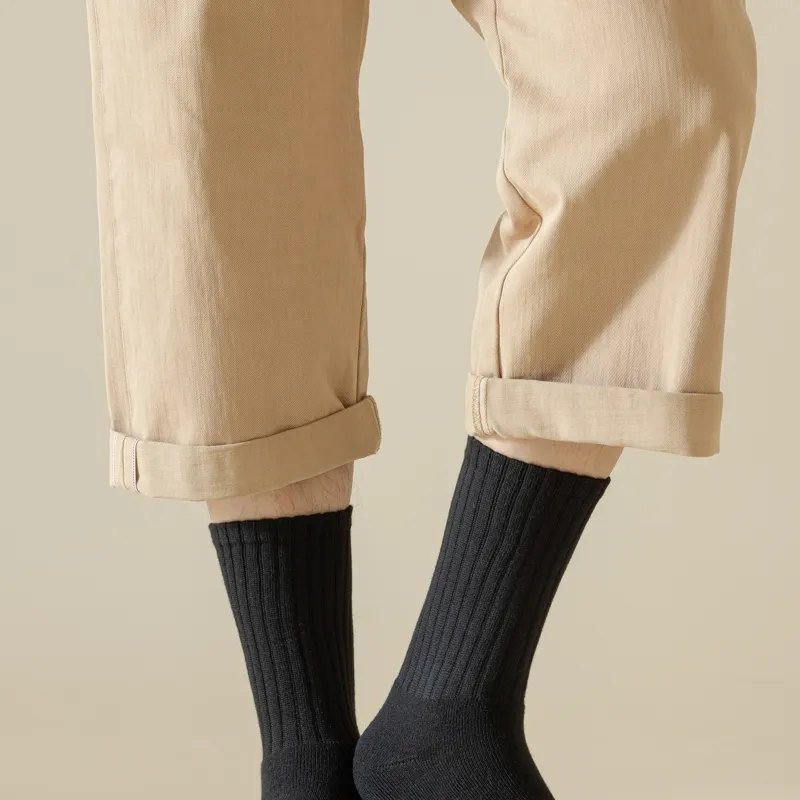 Master Mid Calf Socks Men's Shopping Bag 5 Pack-21