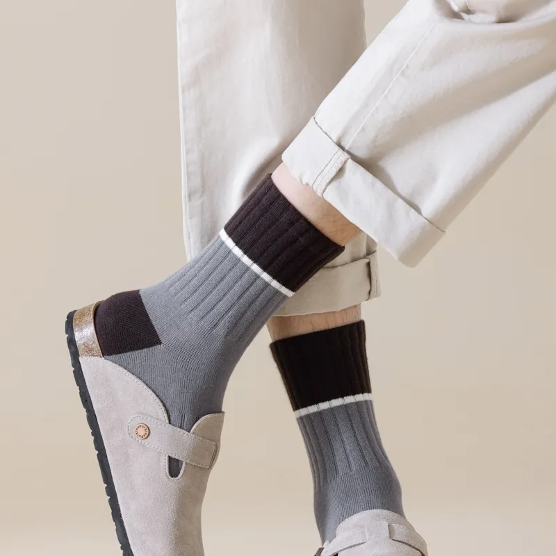 Master Mid Calf Socks Men's Shopping Bag 5 Pack-14