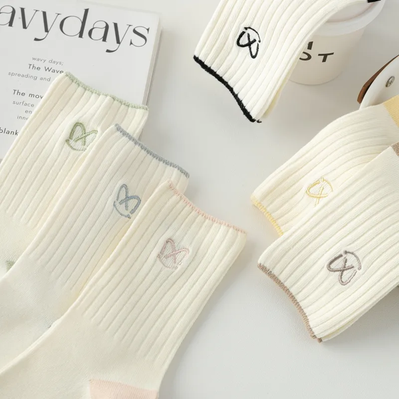 Master Mid Calf Socks Women's Shopping Bag 5 Pack-16