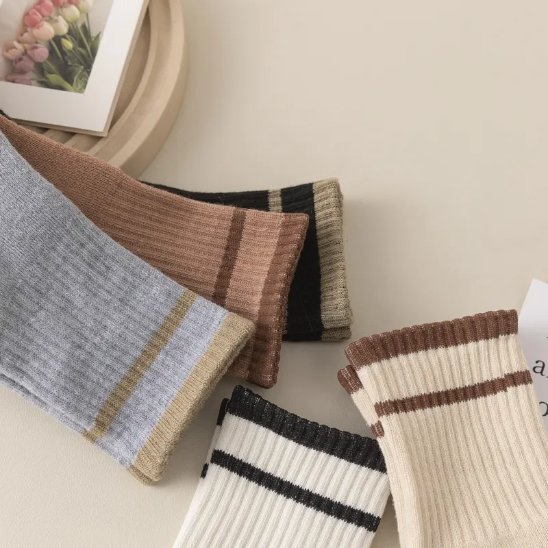 Master Mid Calf Socks Women's Shopping Bag 5 Pack-8