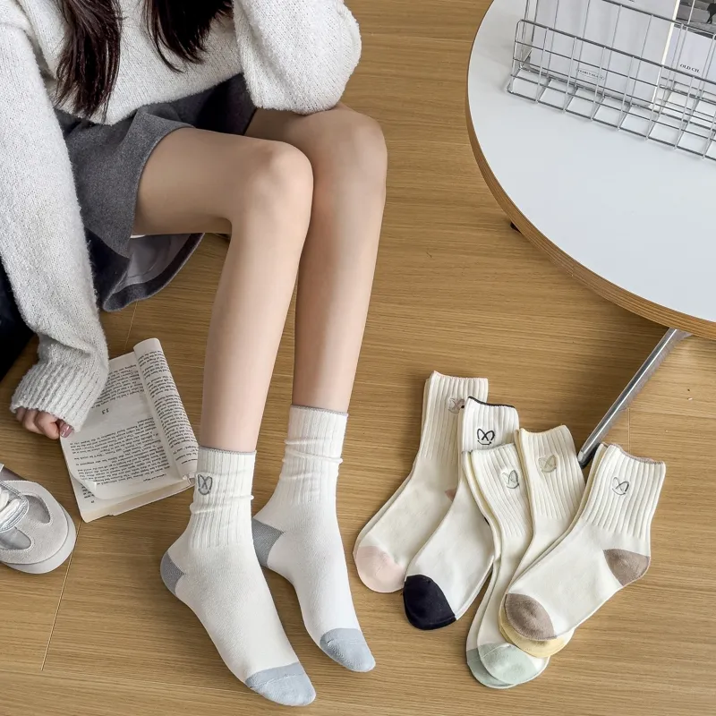 Master Mid Calf Socks Women's Shopping Bag 5 Pack-3