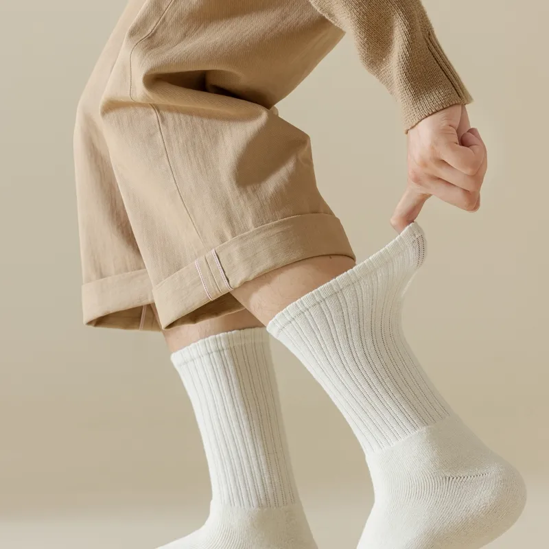 Master Mid Calf Socks Men's Shopping Bag 5 Pack-16