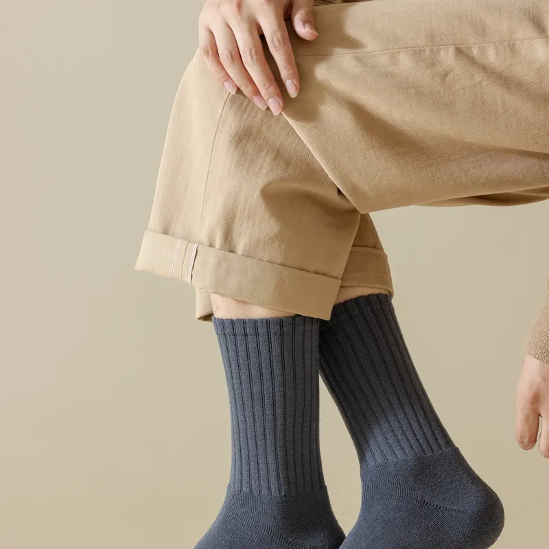 Master Mid Calf Socks Men's Shopping Bag 5 Pack-7