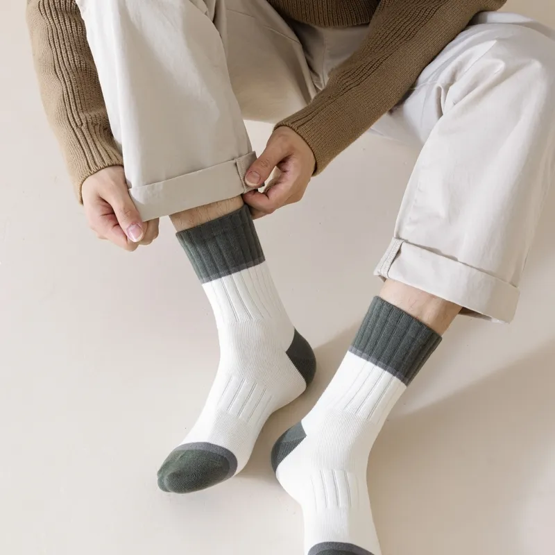 Master Mid Calf Socks Men's Shopping Bag 5 Pack-28