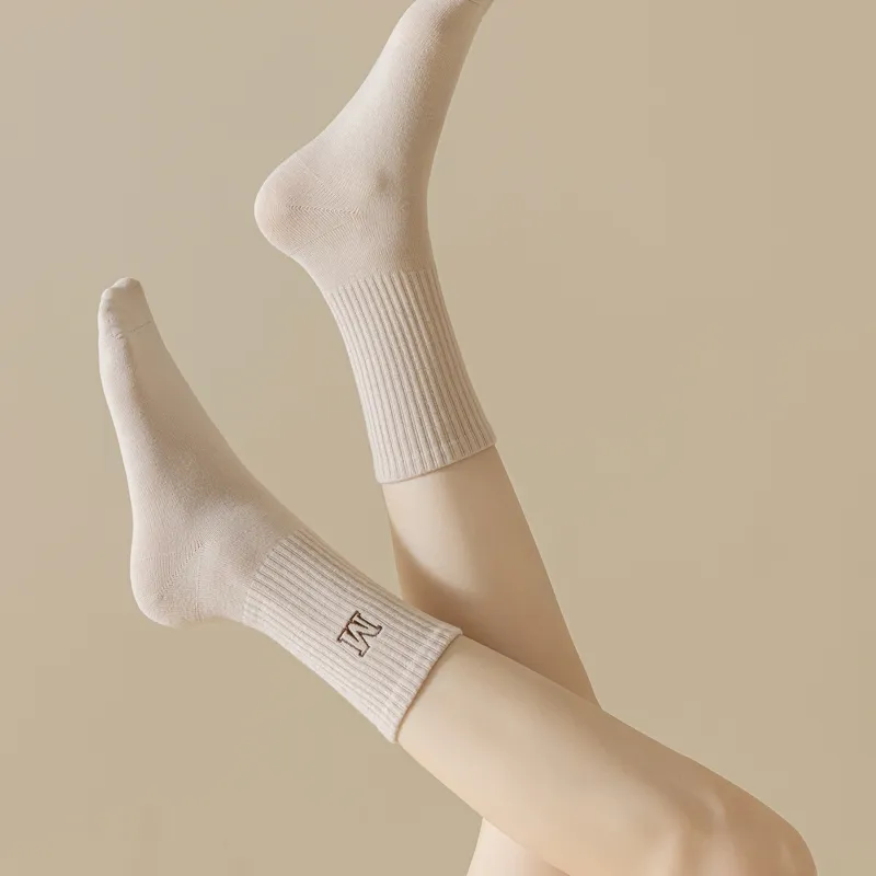 Master Mid Calf Socks Women's Shopping Bag 5 Pack-16