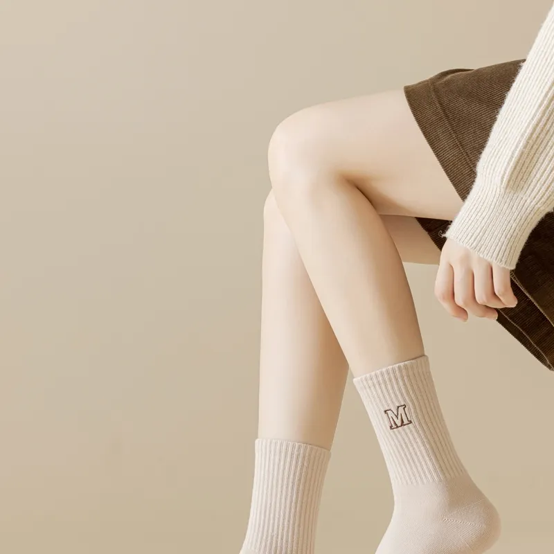 Master Mid Calf Socks Women's Shopping Bag 5 Pack-21