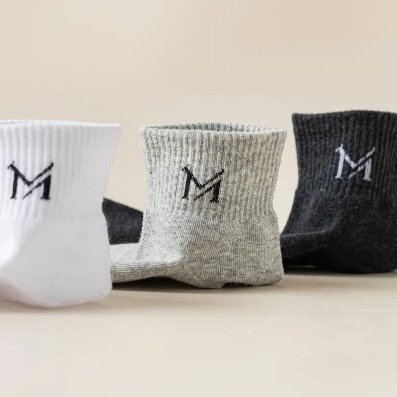 Master Mid Calf Socks Men's Shopping Bag 5 Pack-7