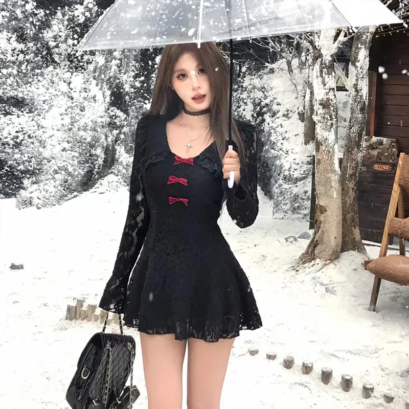 Incolore Long Sleeved Dresses Women's-2