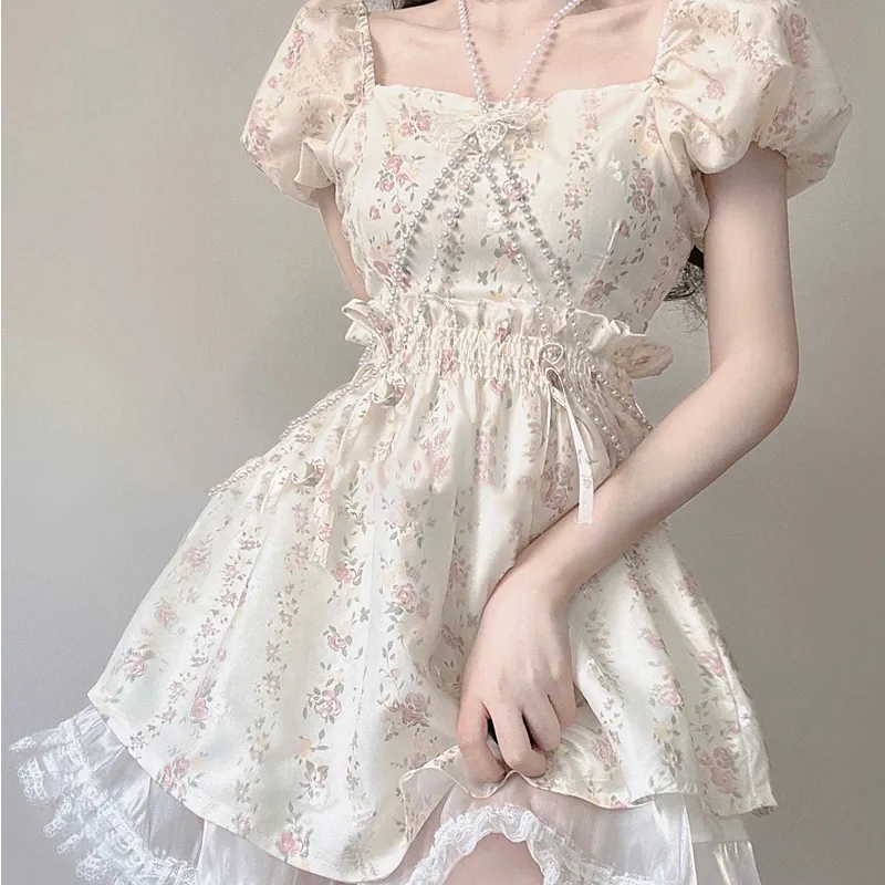 Incolore Short Sleeved Dresses Women's Apricot-3