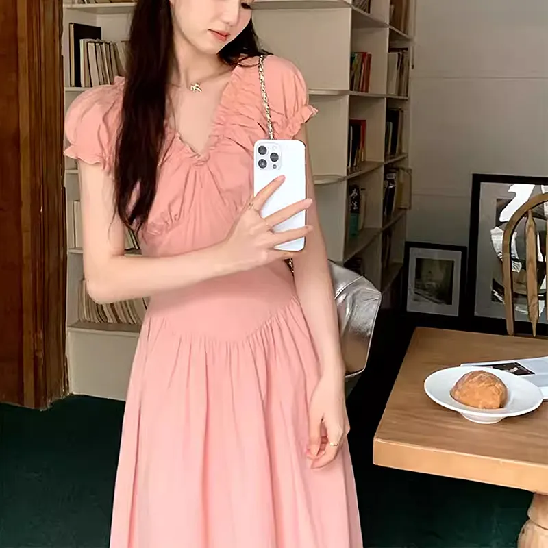 Incolore Short Sleeved Dresses Women's Pink-2