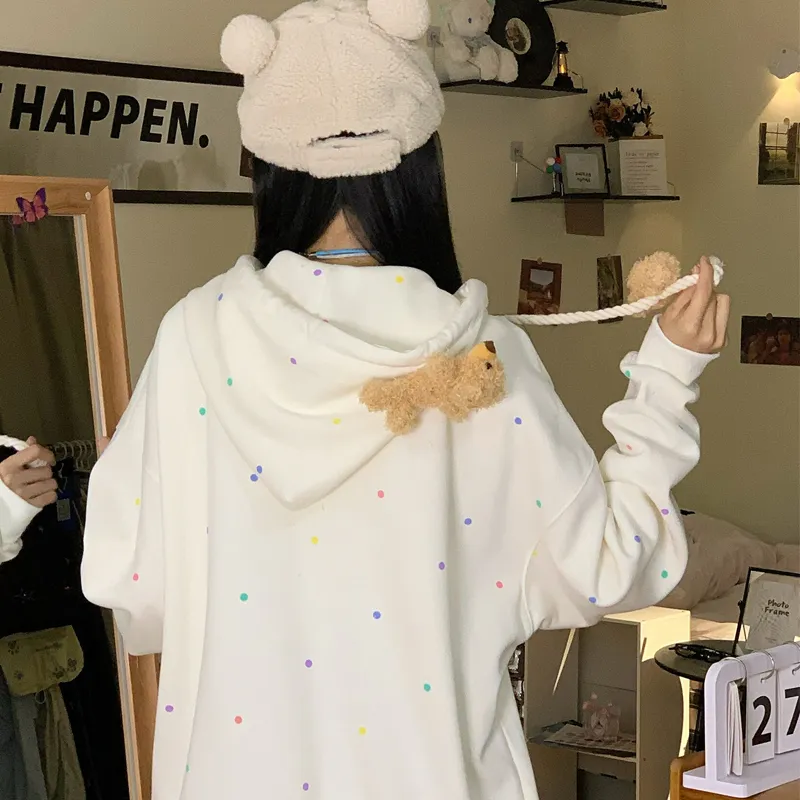 Incolore Sweatshirt Women's Cream Apricot-2