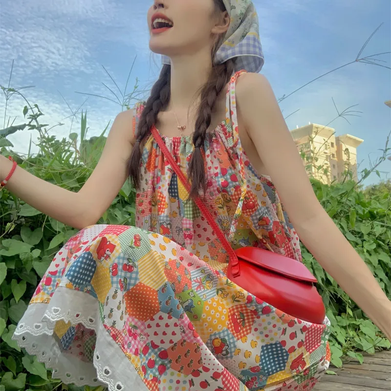 Incolore Slip Dresses Women's Floral-2