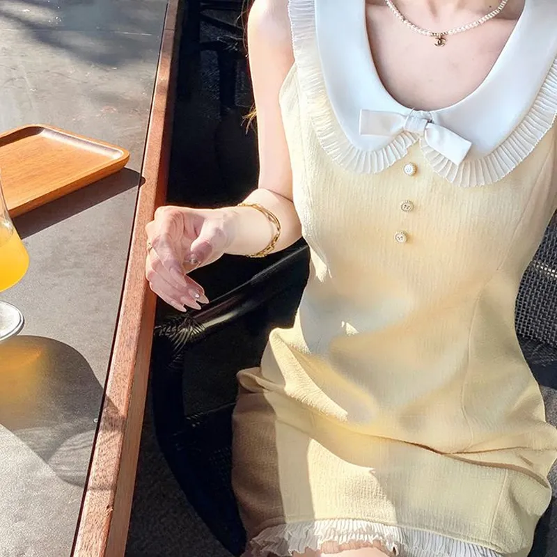 Incolore Sleeveless Dress Women's Yellow-4