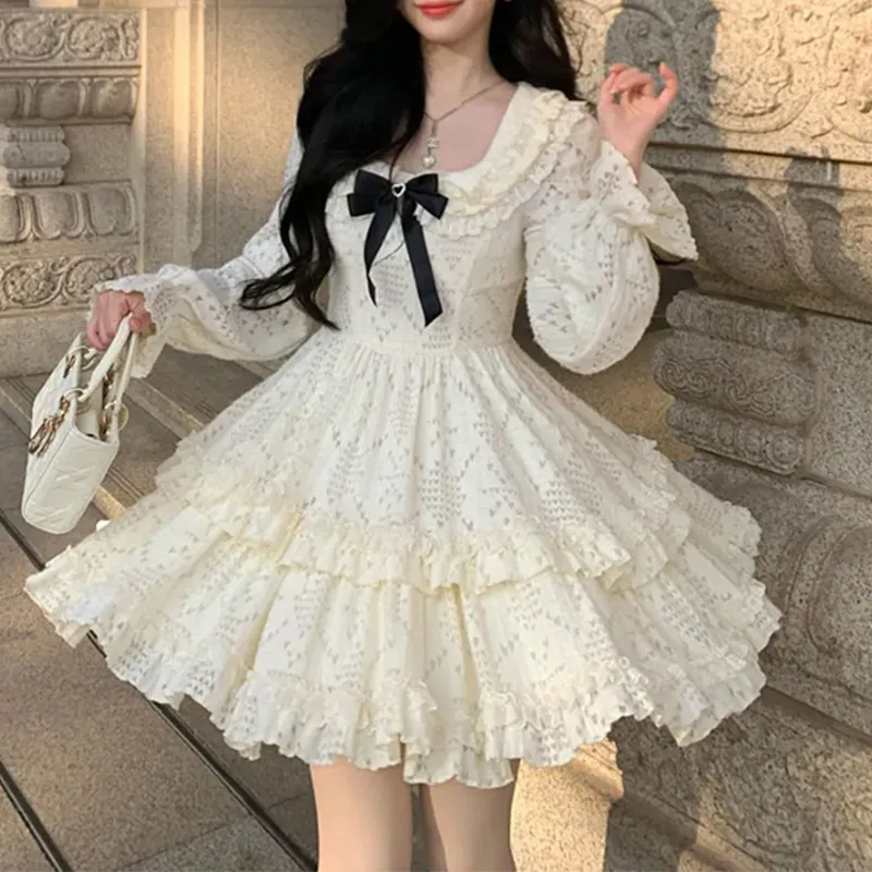 Incolore Long Sleeved Dresses Women's-5