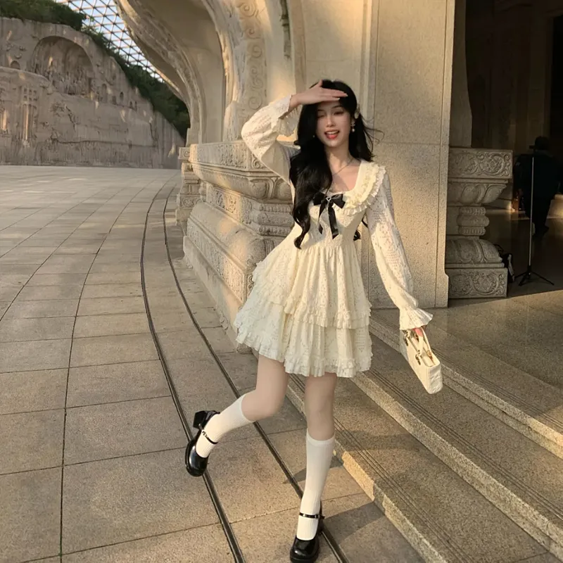 Incolore Long Sleeved Dresses Women's-4