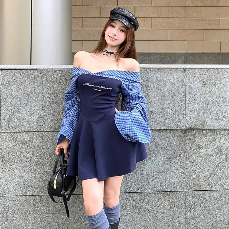 Incolore Long Sleeved Dresses Women's-5