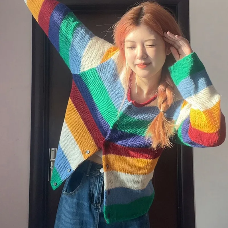 Incolore Knitwear Women's Rainbow-2