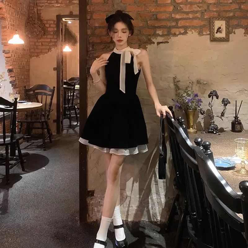 Incolore Sleeveless Dress Women's Black-4