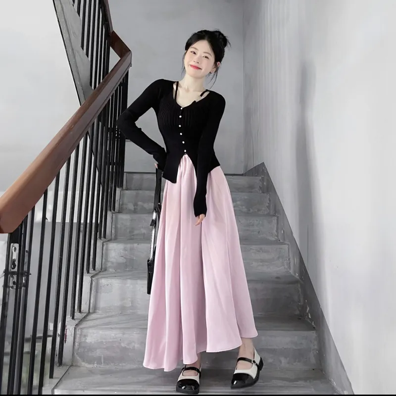 Incolore Two Piece Skirt Sets Women's-5