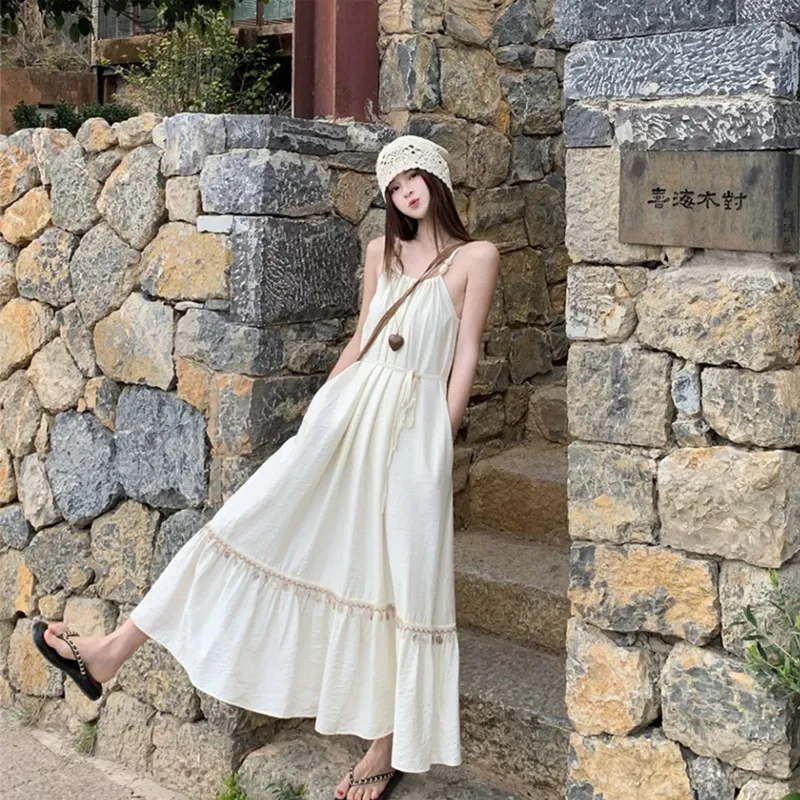 Incolore Slip Dresses Women's Apricot-2