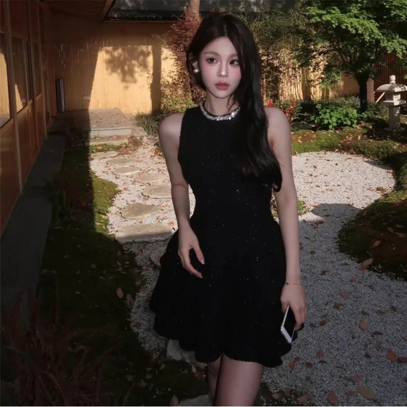 Incolore Sleeveless Dress Women's Black-3
