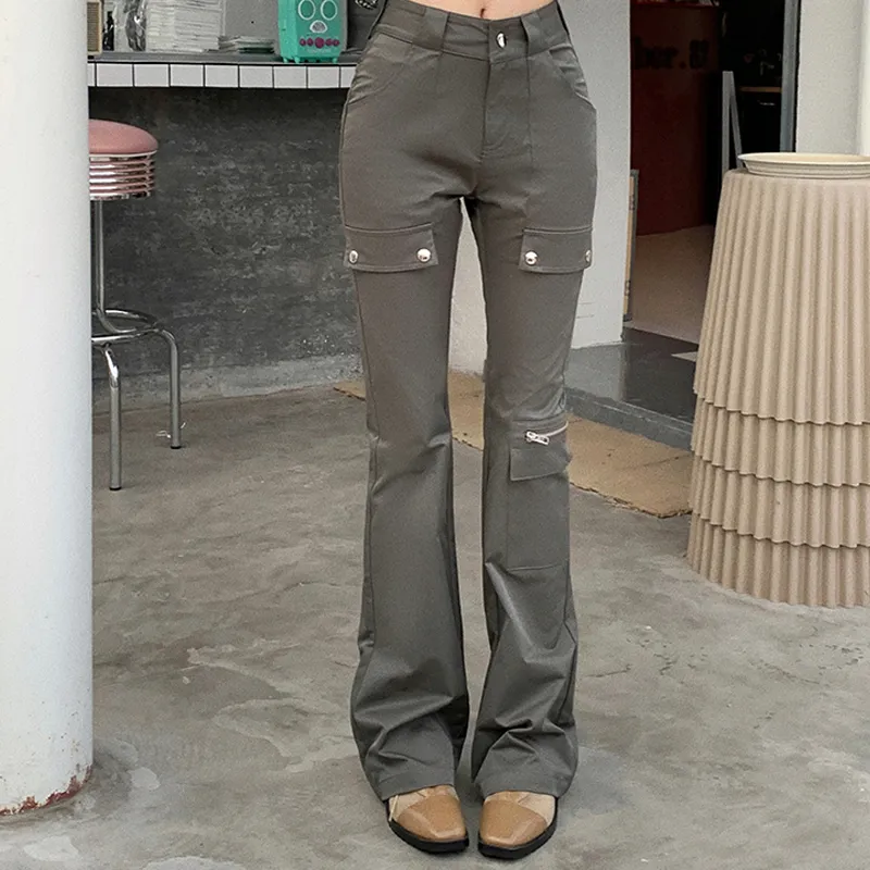 Incolore Cargo Pants Women's Dark Gray-5