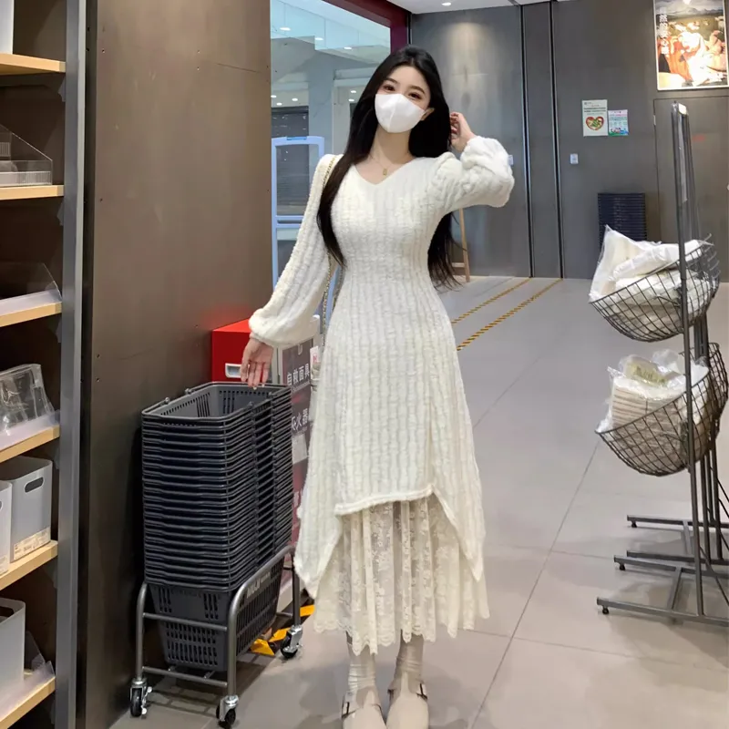 Incolore Long Sleeved Dress Women's-3